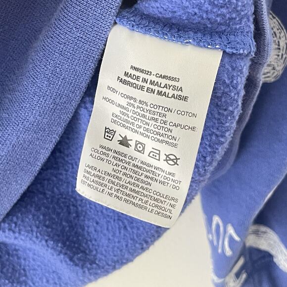 Nike Hoodie Sweatshirt Blue All Over Print‎ Just Do It Logo Swoosh Size S Sports - Picture 5 of 7